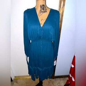 Blue green Taylor dress NWT size 12